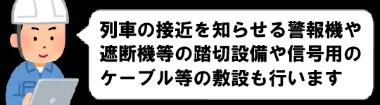 警報機の工事